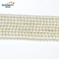 White Loose Pearl Strand 3-4mm AA Perfect Round White Loose Pearl Strand